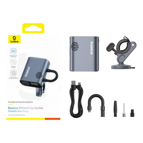 BASEUS Primetrip Series 150PSI Portable Bike Pump Ultra Fast Tire Inflato