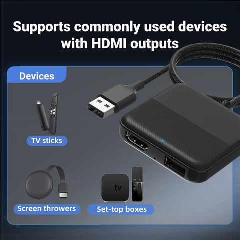 CA361 Carplay Car TV Mate TV Projection Converter Set-Top Box HD Output Adapter