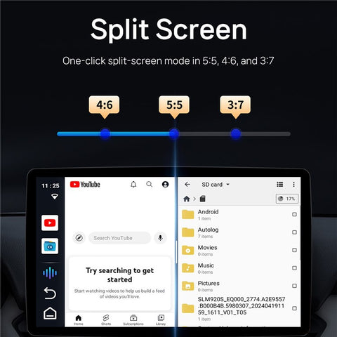 CA481 Wireless Carplay AI Box Android Auto Adapter Support Netfiix / Youtube / Tik Tok