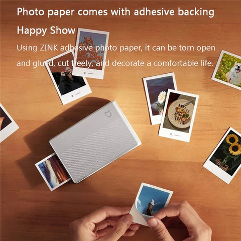 XIAOMI MIJIA 1S Pocket Photo Printer Wireless Inkless Mini Bluetooth-compatible Thermal Printer