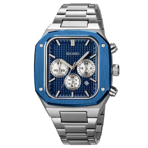SKMEI 2201 Stylish Men Business Quartz Watch Square Luminous Wrist Watch