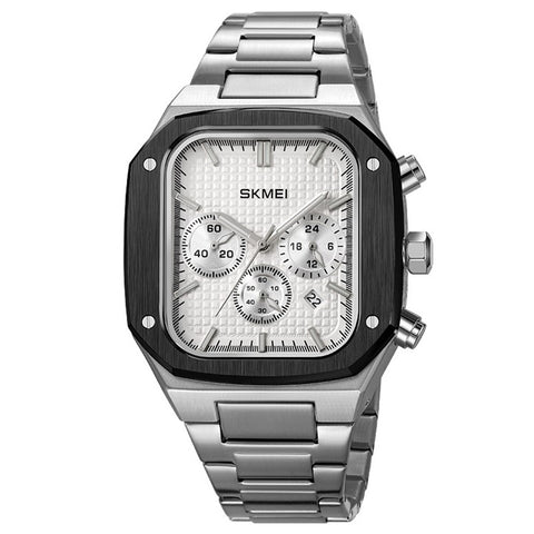 SKMEI 2201 Stylish Men Business Quartz Watch Square Luminous Wrist Watch