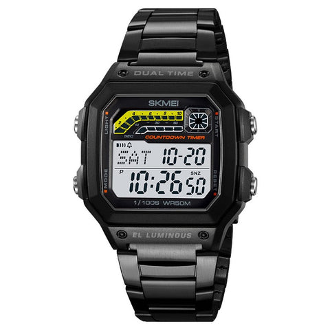 SKMEI 2307 Square Digital Watch Luminous Outdoor Sports Electronic Watch