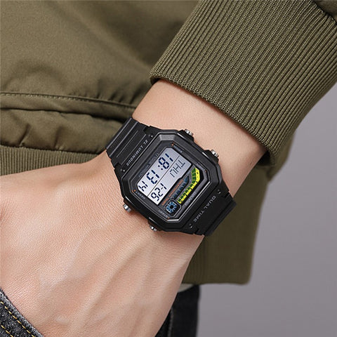 SKMEI 2307 Square Digital Watch Luminous Outdoor Sports Electronic Watch