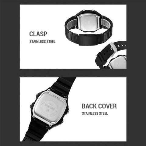 SKMEI 2307 Square Digital Watch Luminous Outdoor Sports Electronic Watch