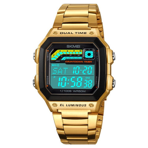 SKMEI 2307 Square Digital Watch Luminous Outdoor Sports Electronic Watch