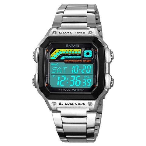 SKMEI 2307 Square Digital Watch Luminous Outdoor Sports Electronic Watch