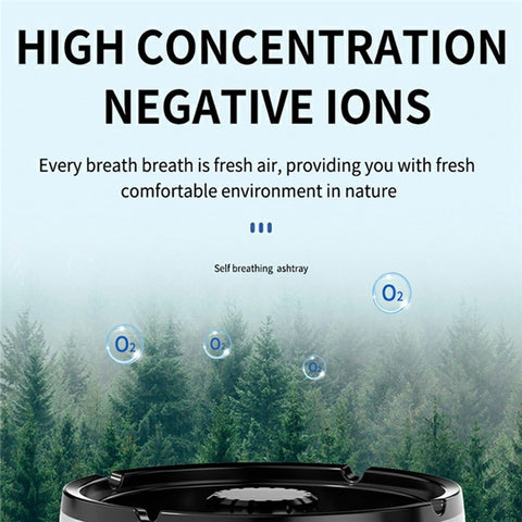 606 Rechargeable Ashtray Air Purifier Home Office Car Smoke Odor Removal Machine