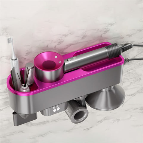 Hair Dryer Holder Wall Mount Stand Blower Hanger Storage Shelf Smart Hand Dryer