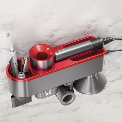 Hair Dryer Holder Wall Mount Stand Blower Hanger Storage Shelf Smart Hand Dryer