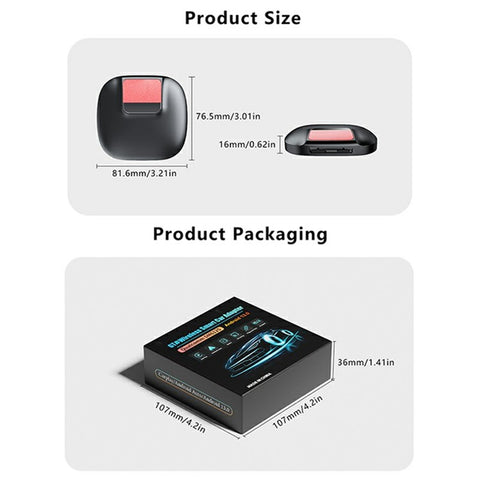 GT8 3 in 1 Wireless Smart Car Android Box 4GB RAM + 64GB Storage Car Play Adapter Android Auto