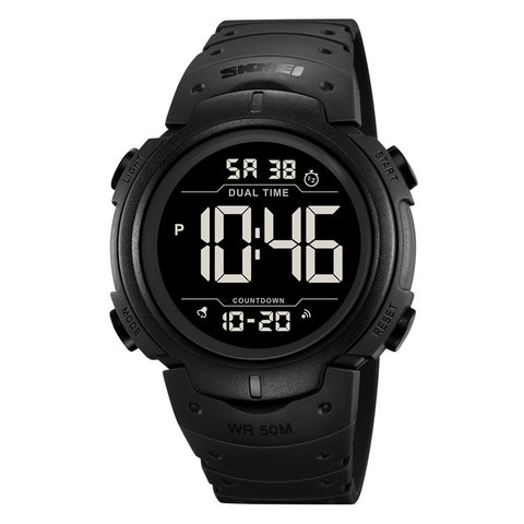 SKMEI 2304 Multifunction Digital Watch Outdoor Dual Time Electronic Wristwatch with EL Backlight