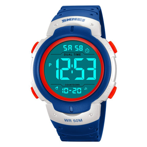 SKMEI 2304 Multifunction Digital Watch Outdoor Dual Time Electronic Wristwatch with EL Backlight