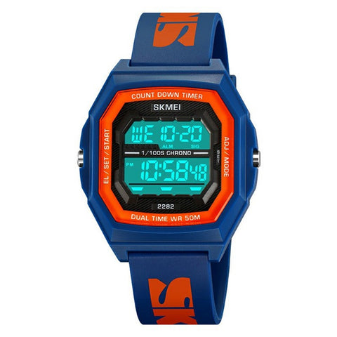 SKMEI 2282 Outdoor Sports Electronic Watch Waterproof Countdown Chronograph with EL Backlit
