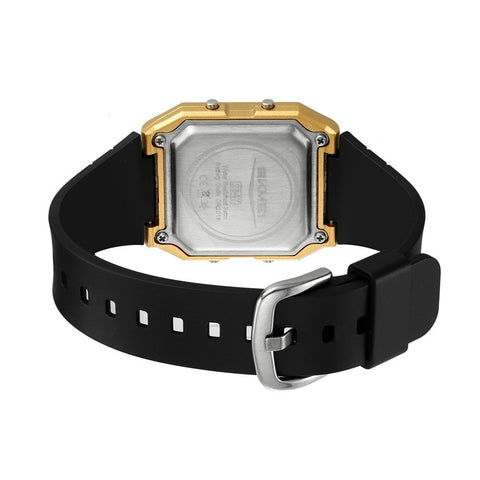 SKMEI 2347 Square Electronic Watch for Men Multifunction Sports Student Wristwatch with EL Backlit
