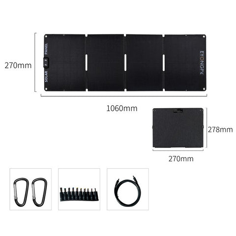 EYONGPV EYA45-22SP4 Foldable Solar Panel Charger for Phone Devices 45W Super Fast Charging Outdoor Power Bank