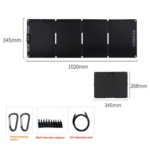 EYONGPV EYA55-23SP4 Foldable Solar Panel Charger for Phone Devices 55W Super Fast Charging Outdoor Power Bank