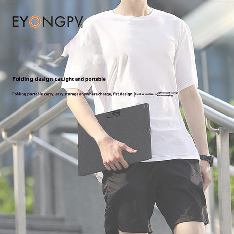EYONGPV EYA55-23SP4 Foldable Solar Panel Charger for Phone Devices 55W Super Fast Charging Outdoor Power Bank
