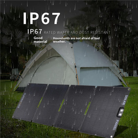 EYONGPV EYA55-23SP4 Foldable Solar Panel Charger for Phone Devices 55W Super Fast Charging Outdoor Power Bank