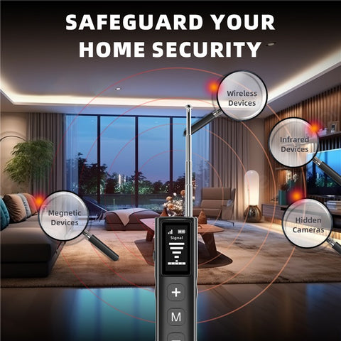 T1 Anti Spy Camera Detector with Screen Multifunction Signal Scanner RF Finder for Hidden Camera GPS Tracker