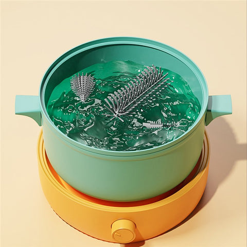 N1-S1 360 Degree Rotatable Electric Baby Bottle Brush Set Portable Pacifier Cleaner with Storage Rack (BPA Free, No FDA)