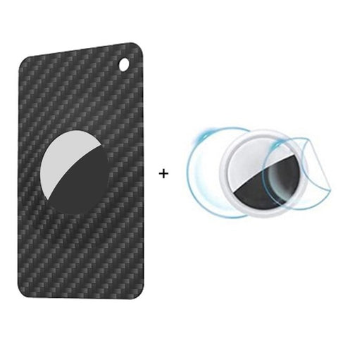 Silicone Thin Card Case for Apple Airtag, Smart Tracker Protective Soft Sleeve with Front / Back Film