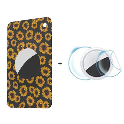 Silicone Thin Card Case for Apple Airtag, Smart Tracker Protective Soft Sleeve with Front / Back Film