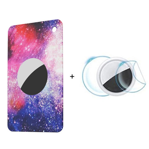 Silicone Thin Card Case for Apple Airtag, Smart Tracker Protective Soft Sleeve with Front / Back Film
