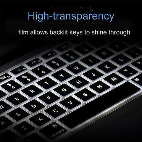 WIWU Ultra Thin Clear Dustproof Waterproof Keyboard Skin Protector Cover for MacBook Pro 14inch 2021