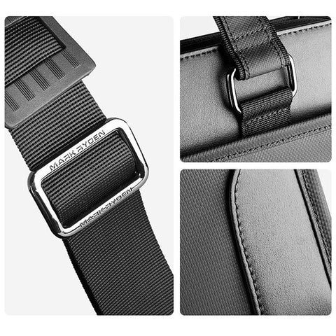 MARK RYDEN MR8003 Men's Laptop Handbag Shoulder Bag Water-Repellent Lightweight Business Briefcase