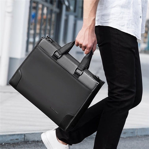 MARK RYDEN MR8003 Men's Laptop Handbag Shoulder Bag Water-Repellent Lightweight Business Briefcase