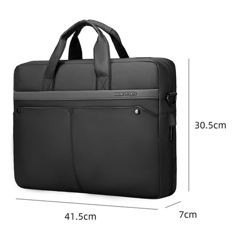 MARK RYDEN MR8001 15.6'' Laptop Storage Bag for MacBook Multiple Layers Men's Notebook Computer Sleeve Handbag with Handle and Strap