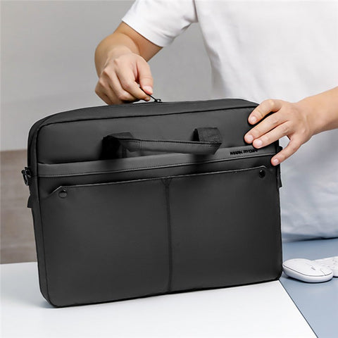 MARK RYDEN MR8001 15.6'' Laptop Storage Bag for MacBook Multiple Layers Men's Notebook Computer Sleeve Handbag with Handle and Strap