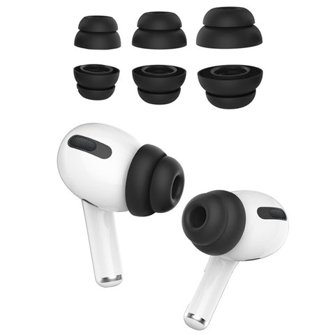 AHASTYLE PT99-2 3 Pairs Silicone Earphone Cap for AirPods Pro / AirPods Pro 2 Soft Comfortable Ear Tips Replacement, Size: S+M+L