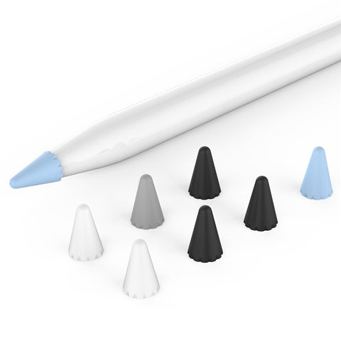 AHASTYLE PT107 8Pcs for Apple Pencil (2nd Generation) / (1st Generation) Pen Tip Cover Stylus Pen Nib Silicone Sleeve