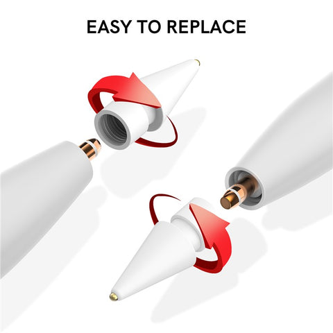 AHASTYLE WG58 For Apple Pencil 2nd / 1st Generation Capacitive Stylus Pen Nib Replacement Touch Screen Pen Tip