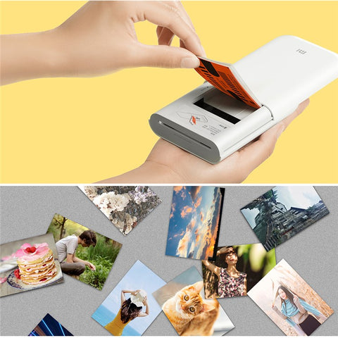 XIAOMI Portable Mini Inkless Bluetooth-compatible Pocket Photo Printer AR Video Photo Printer