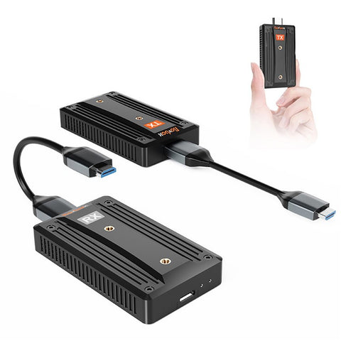 BOVBOX 090 Wireless HD Transmitter and Receiver 656FT / 200m HD Extender Kit Dongle Adapter for Projector