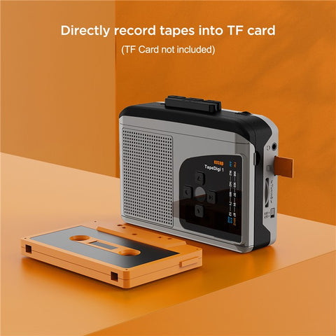 EZCAP 234 Cassette Tape to MP3 Save to TF Card Stereo Converter Cassette Tape Player AM / FM Radio