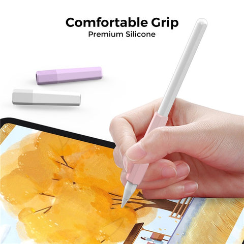 AHASTYLE PT185 For Apple Pencil (2nd Generation) Silicone Sleeve Stylus Pen Case Cover Protective Pencil Grip Holder