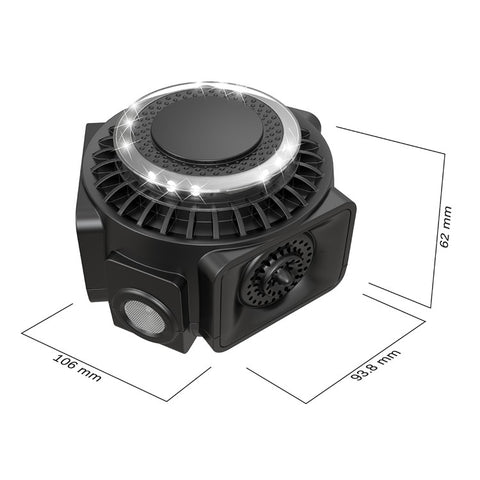 360-Degree High-Power Ultrasonic Pest Repeller with LED Light