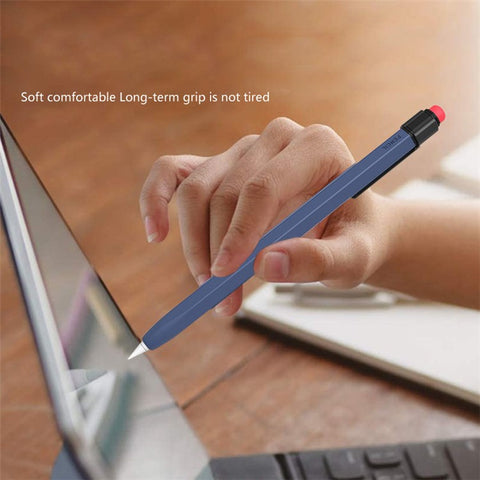 AHASTYLE PT180-1-K For Apple Pencil (1st Generation) Sleeve Stylus Pen Retro Case Silicone Protective Cover