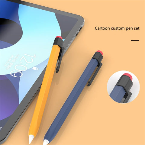 AHASTYLE PT180-1-K For Apple Pencil (1st Generation) Sleeve Stylus Pen Retro Case Silicone Protective Cover