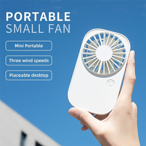 F11 Cooling Handheld Fan 3 Speeds Desk Fan with Strap Rechargeable Hanging Neck Fan