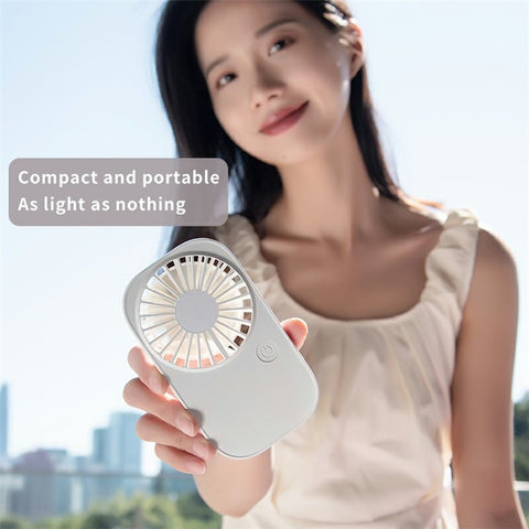 F11 Cooling Handheld Fan 3 Speeds Desk Fan with Strap Rechargeable Hanging Neck Fan