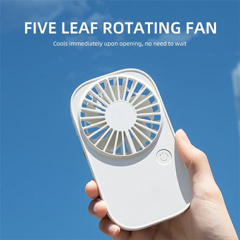 F11 Cooling Handheld Fan 3 Speeds Desk Fan with Strap Rechargeable Hanging Neck Fan