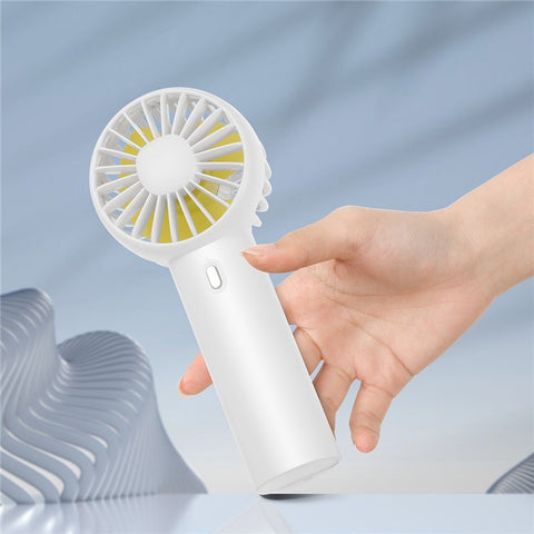F10 Mini Handheld Fan Cooler 3 Wind Speed Rechargeable Summer Cooling Fan