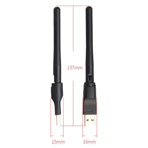 5370 Portable Wireless USB WiFi Adapter with External Antenna