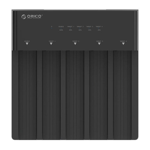ORICO 6558US3-C 5 Bay 2.5 / 3.5 inch Hard Drive Enclosure Docking Station Offline Clone