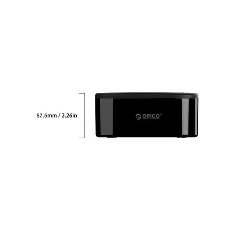 ORICO USB 3.0 SATA Dual-bay Hard Disk Drive Docking Station Enclosure Case for 2.5"/3.5" SDD HDD with Offline Clone Function (6228US3-C)